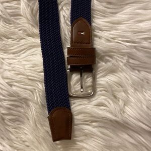 Tommy Hilfiger Man Belt NWOT long 44” brown and dark blue